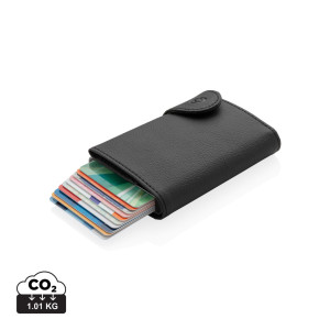 Porte-cartes et portefeuille XL anti RFID C-Secure Couleur:Noir