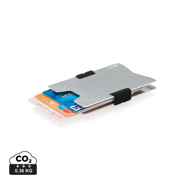 Portefeuille minimaliste anti RFID Couleur:Argent