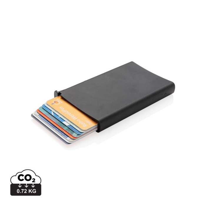 Porte cartes anti-RFID en aluminium Couleur:Noir