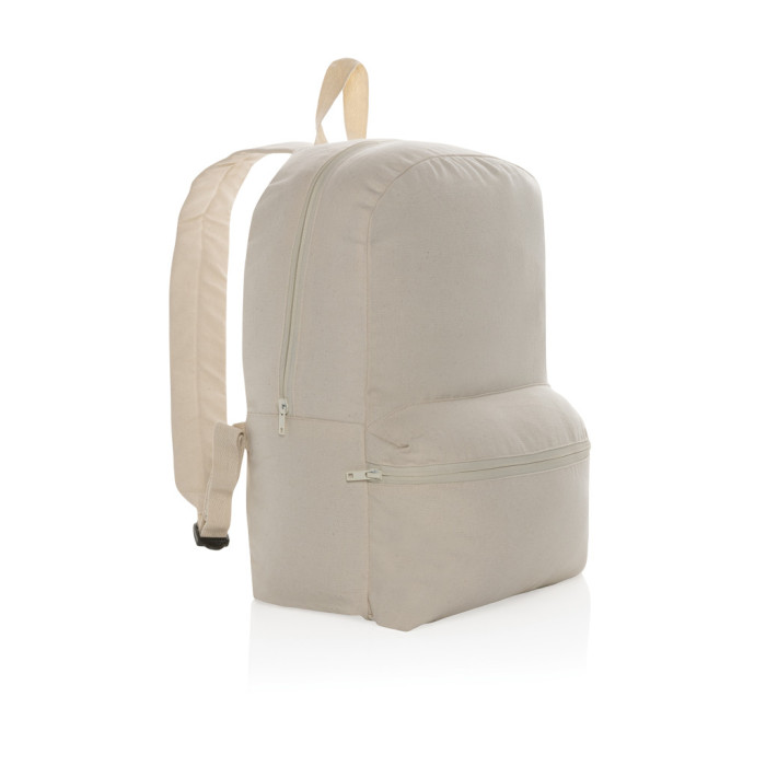 Sac à dos en toile recyclée 285g/m² non teintée Aware™ Couleur:Blanc cassé