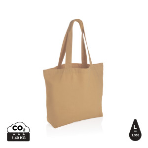 Sac shopping en toile 240g/m² recyclée non teinté Aware™ Couleur:Marron