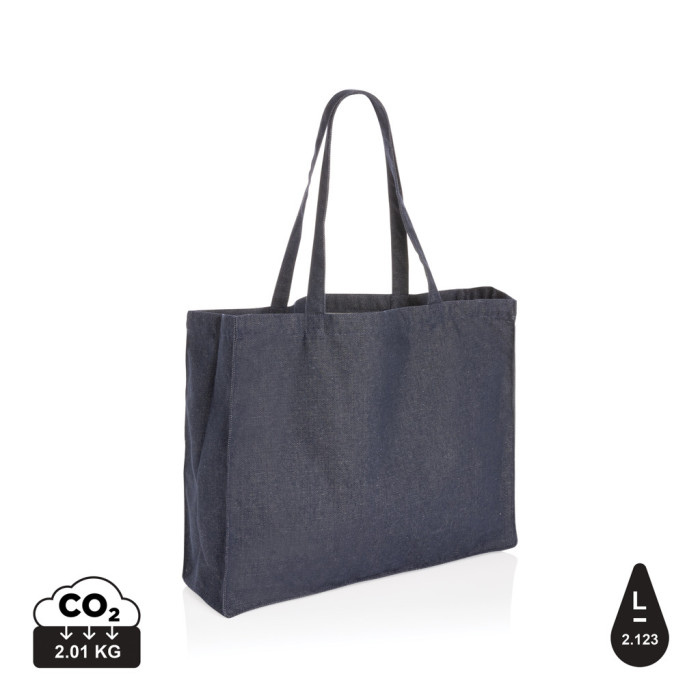 Sac cabas en denim recyclé Impact AWARE™ Couleur:Bleu