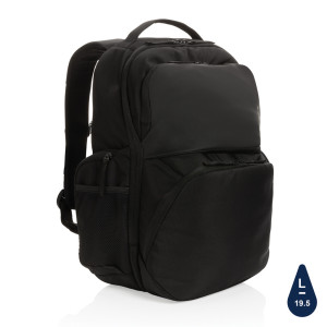 Sac à dos nomade Swiss Peak en rPET AWARE™ Couleur:Noir