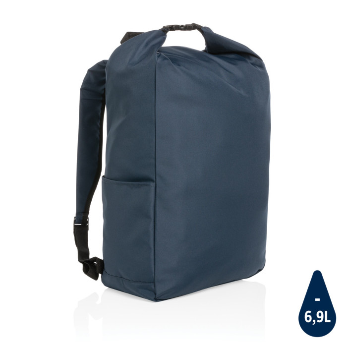 Sac à dos rolltop en rPET Impact AWARE™ Couleur:Bleu marine