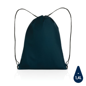 Sac cordelettes en rPET 190T Impact AWARE™ Couleur:Bleu marine