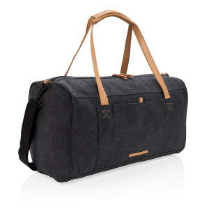 Sac weekend en toile Couleur:Noir