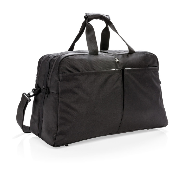 Sac de sport avec ouverture type valise Swiss Peak anti RFID Couleur:Noir