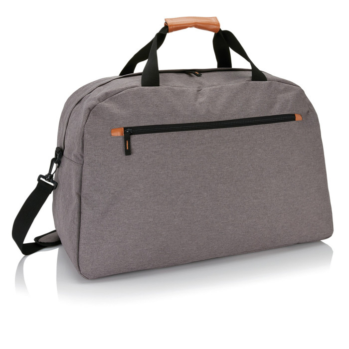 Sac de voyage double ton Fashion sans PVC Couleur:Gris