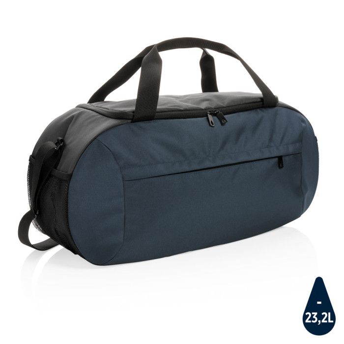 Sac de sport moderne en rPET Impact AWARE™ Couleur:Bleu marine