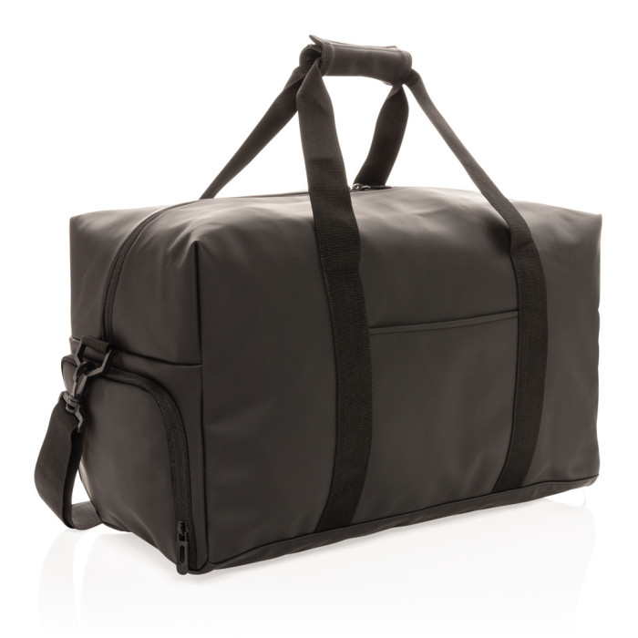 Sac week-end au PU doux Couleur:Noir