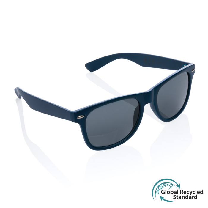 Lunettes de soleil en plastique recyclé GRS Couleur:Bleu marine