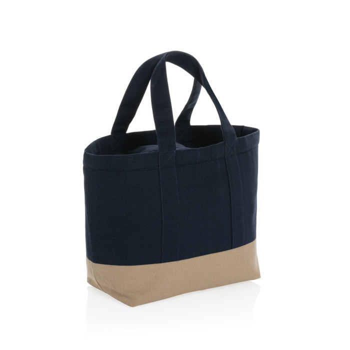 Sac isotherme en toile recyclé et non teinté Impact AWARE ™ Couleur:Bleu marine