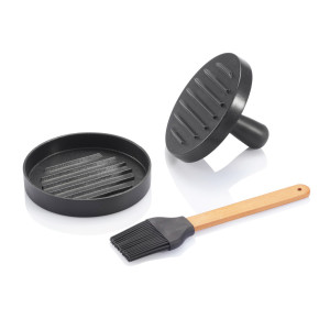 Set hamburger pour barbecue Couleur:Gris