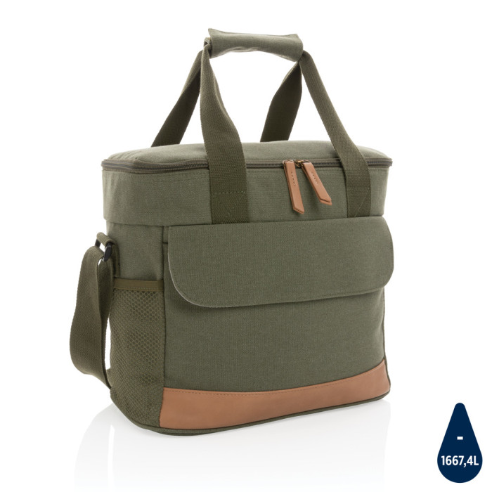 Sac isotherme Impact AWARE™ en toile 16oz recyclé Couleur:Vert