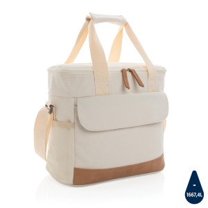 Sac isotherme Impact AWARE™ en toile 16oz recyclé Couleur:Blanc cassé