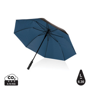 Parapluie 27" rPET bi couleur ouverture auto Impact AWARE™ Couleur:Bleu