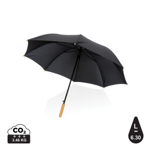 Parapluie 27" en rPET et bambou ouverture auto Impact AWARE™ Couleur:Noir