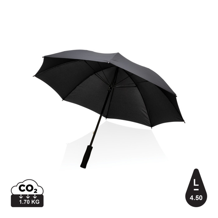 Parapluie tempête 23" en rPET 190T Impact AWARE™ Couleur:Noir