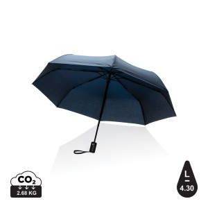 Parapluie 21" automatique en rPET 190T Impact AWARE™ Couleur:Bleu marine