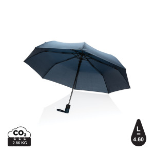 Mini parapluie automatique 21" en rPET 190T Impact AWARE™ Couleur:Bleu marine