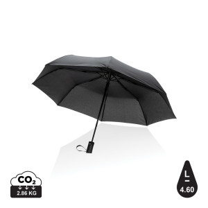 Mini parapluie automatique 21" en rPET 190T Impact AWARE™ Couleur:Noir