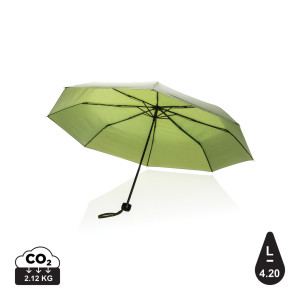 Mini parapluie 20.5" en rPET 190T Impact AWARE™ Couleur:Vert