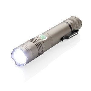 Lampe torche 3W rechargeable Couleur:Gris