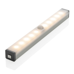 Lampe LED capteur de mouvements rechargeable en USB. Medium Couleur:Argent