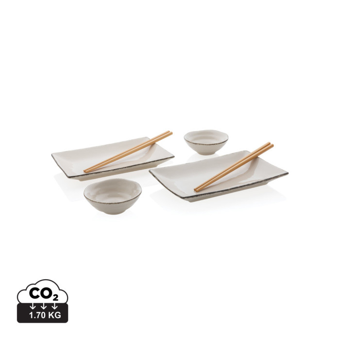 Set à sushi pour 2 personnes Ukiyo Couleur:Blanc