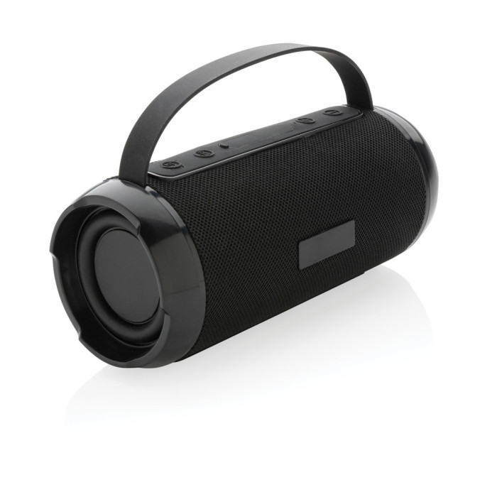 Enceinte étanche 6W Soundboom en plastique recyclé RCS Couleur:Noir