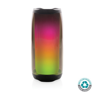 Enceinte Lightboom 10W en plastique recyclé RCS Couleur:Noir