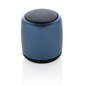 Mini enceinte sans fil en aluminium Couleur:Bleu