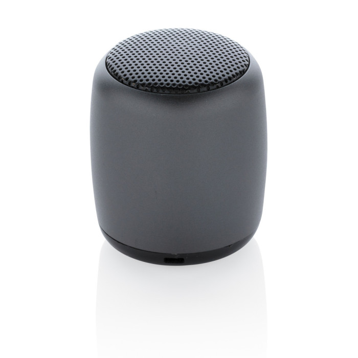 Mini enceinte sans fil en aluminium Couleur:Gris anthracite 