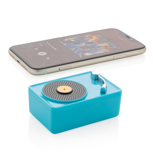 Mini enceinte 3W rétro Couleur:Bleu