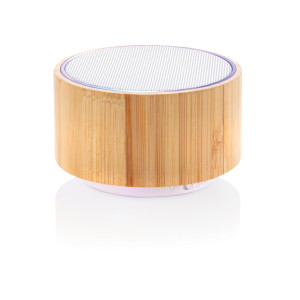 Enceinte en bambou Couleur:Blanc