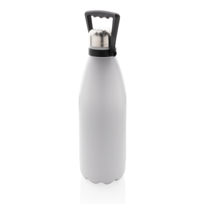 Grande bouteille en acier inoxydable 1,5 L Couleur:Blanc cassé