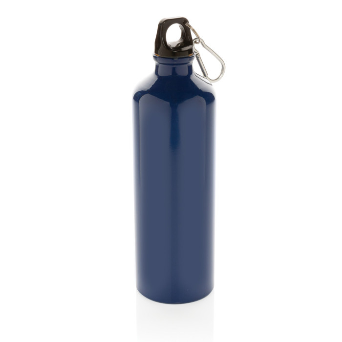 Bouteille d'eau XL en aluminium avec mousqueton Couleur:Bleu