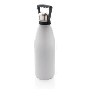 Bouteille isotherme 1.5L en acier inoxydable recyclée RCS Couleur:Blanc