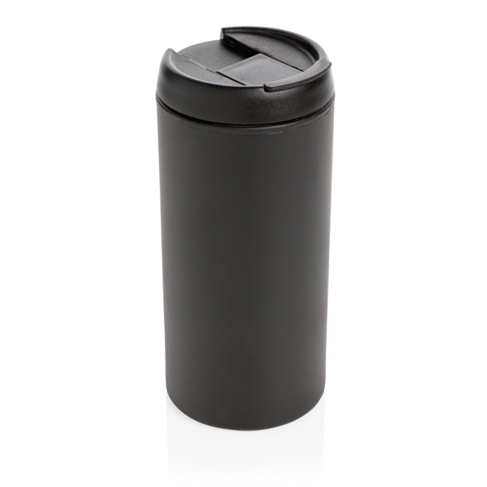 Mug Metro en acier inoxydable recyclé RCS Couleur:Noir