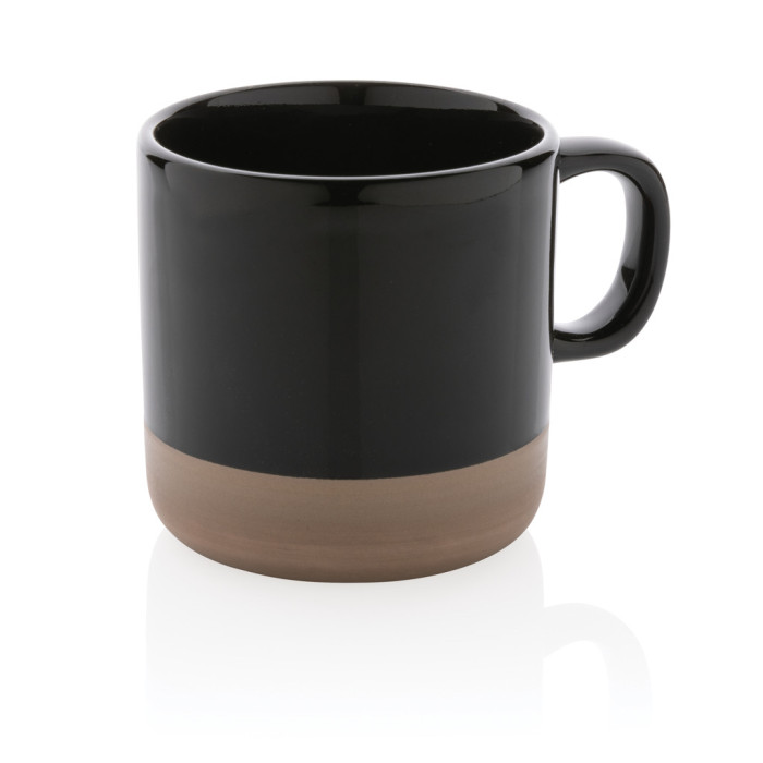 Tasse en céramique émaillée Couleur:Noir