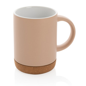 Mug en céramique avec base en liège Couleur:Marron