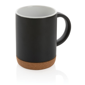 Mug en céramique avec base en liège Couleur:Noir