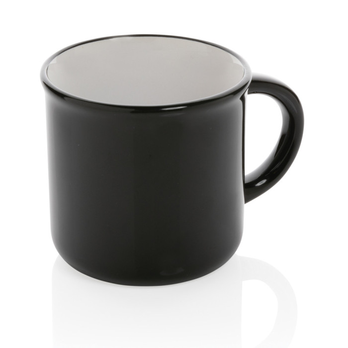 Mug céramique vintage Couleur:Noir