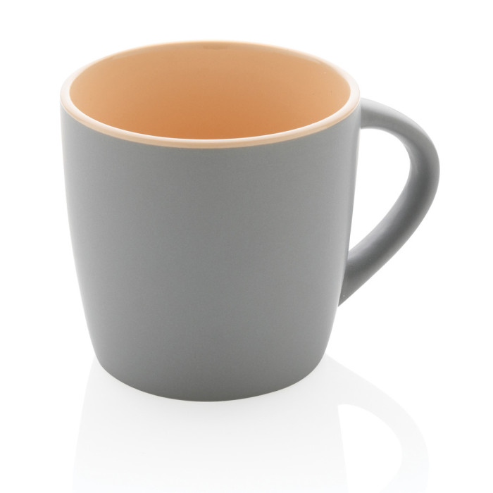 Mug en céramique avec intérieur coloré Couleur:Marron