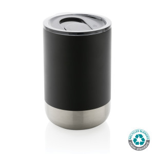 Mug en acier inoxydable recyclé RCS Couleur:Noir