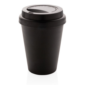 Mug en PP recyclable à double paroi 300ml Couleur:Noir