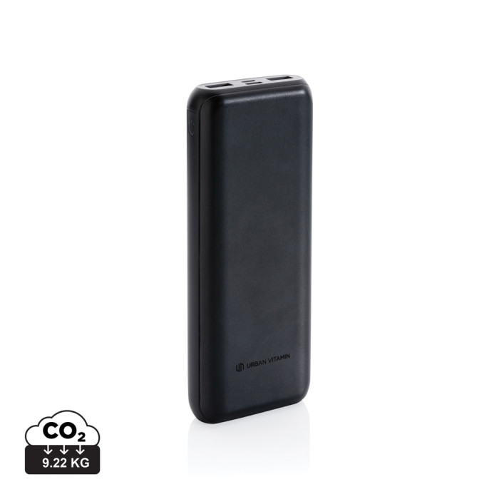 Powerbank 20.000 mAh 18W Pd Urban Vitamin Pasadena Couleur:Noir