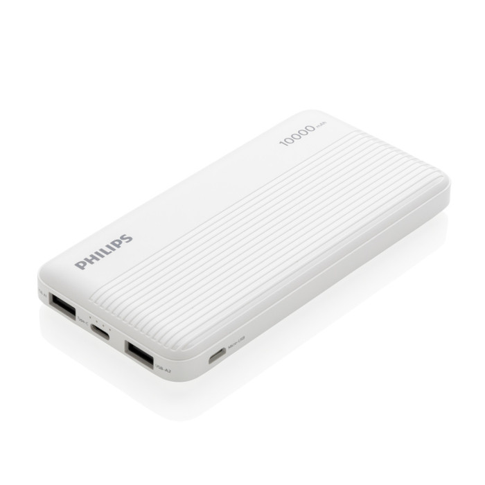 Batterie de Secours Philips Ultra Fine 10,000mAh Couleur:Blanc