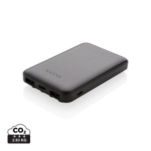 Powerbank de poche 5000mAh avec chargeur 5W Couleur:Noir