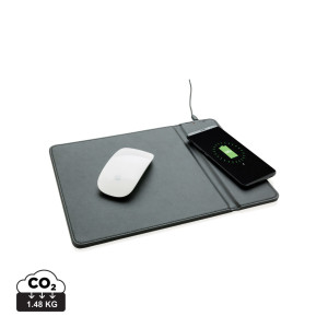 Tapis de souris avec chargeur à induction 5W Couleur:Noir